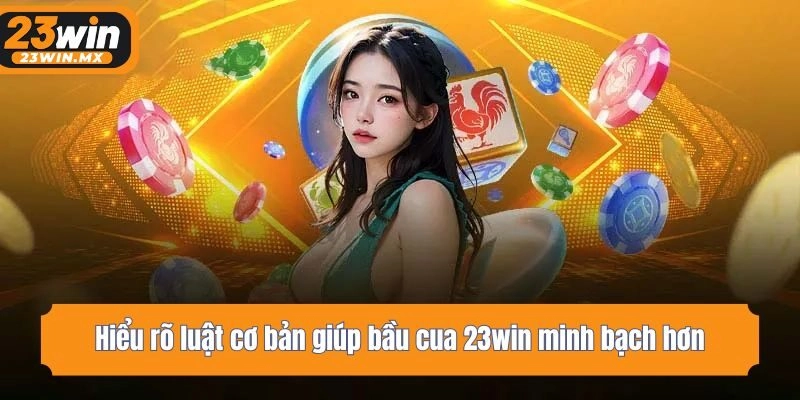 Hiểu rõ luật cơ bản giúp bầu cua 23win minh bạch hơn